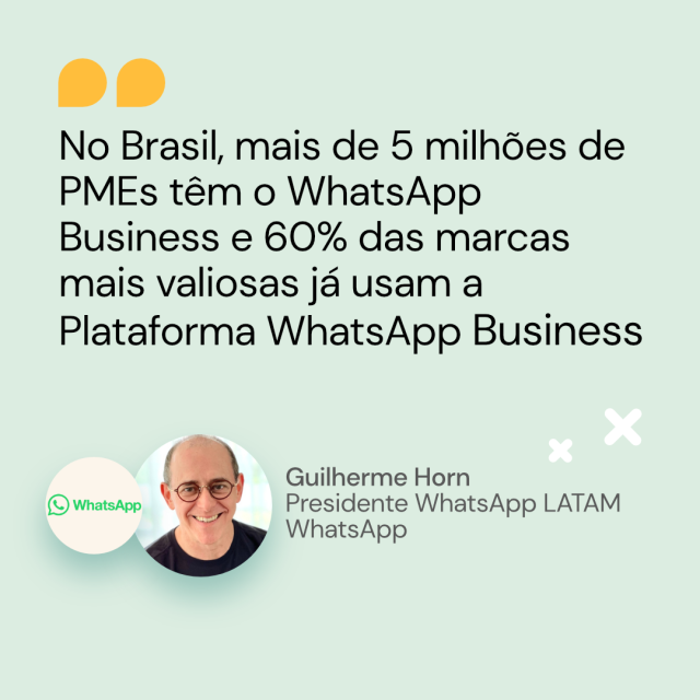 Citação de Guilherme Horn da Whatsapp via Whatsapp