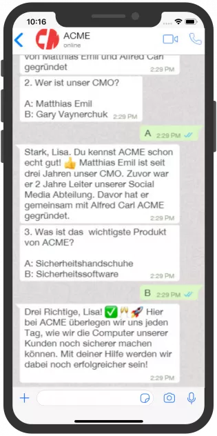 ACME Chatbot Service