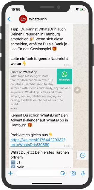 WhatsApp Screenshot device, WhatsDrin