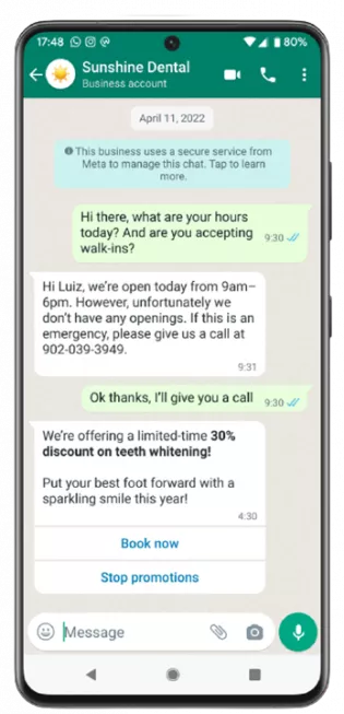 new WhatsApp Business costs 2023