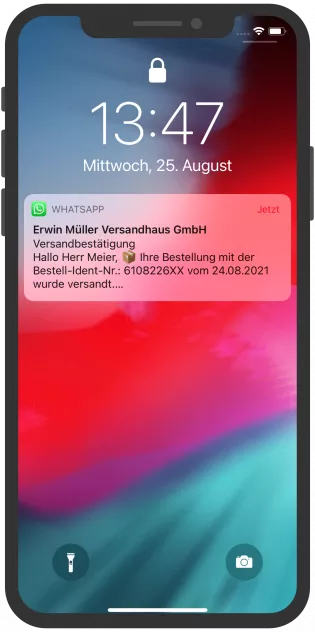 Erwin Müller - Versand WhatsApp Notification