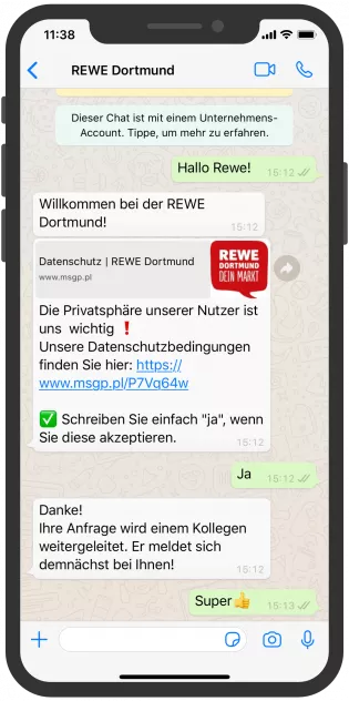 WhatsApp Screenshot - REWE