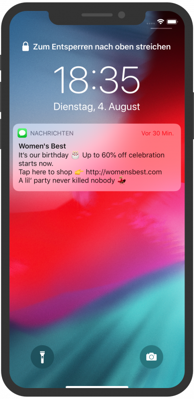 womens best apple messages for business notification