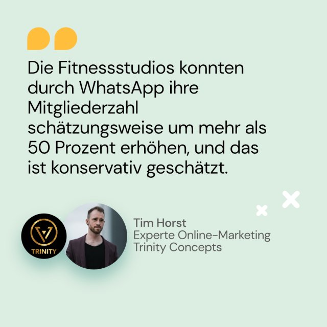 Zitat Tim Horst Fitnessstudios