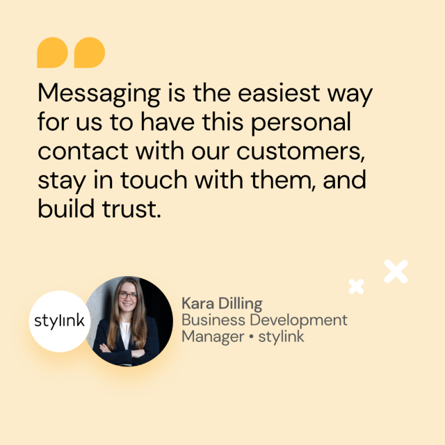 Quote Kara Dilling stylink of personalized messages