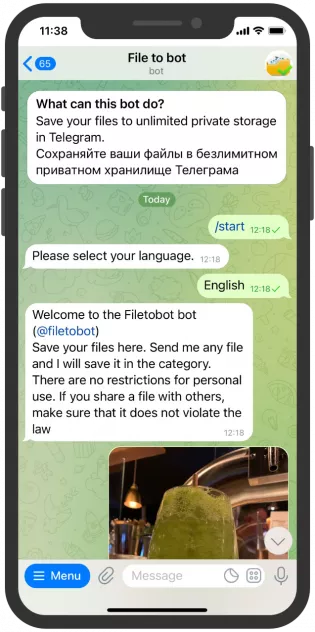 File to bot converter Telegram
