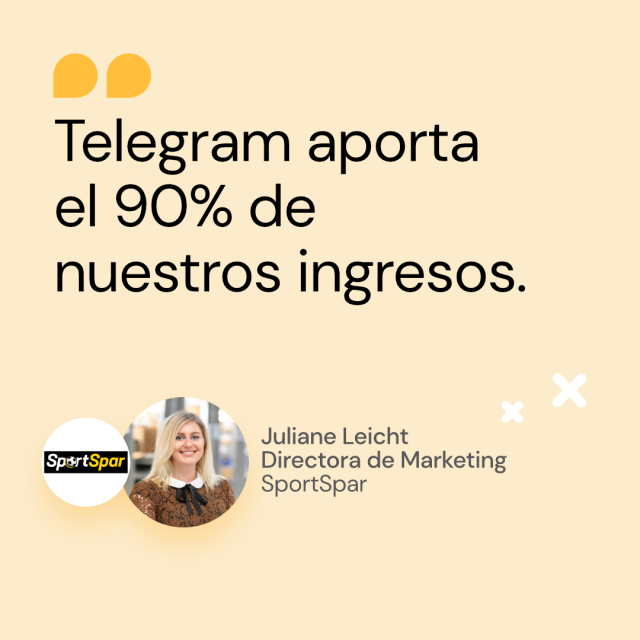 Juliane Leicht_SportSpar_ESP_90 percent revenue from Telegram