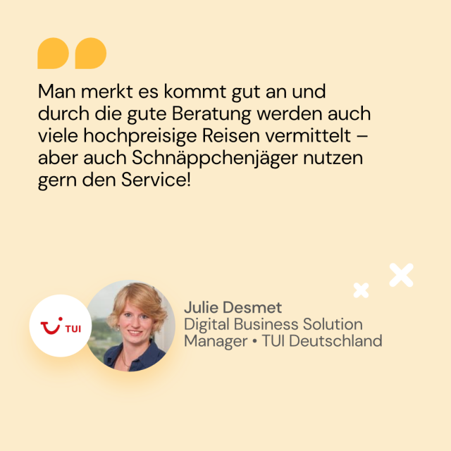 Zitat Julie Desmet TUI Deutschland