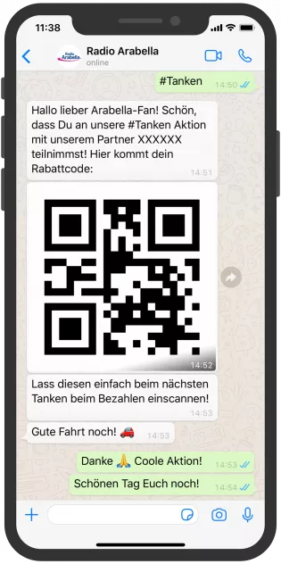 WhatsApp Screenshot device, Radio Arabella