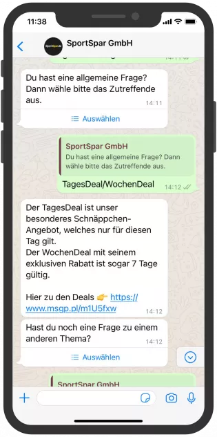 SportSpar WhatsApp Newsletter Chatbot