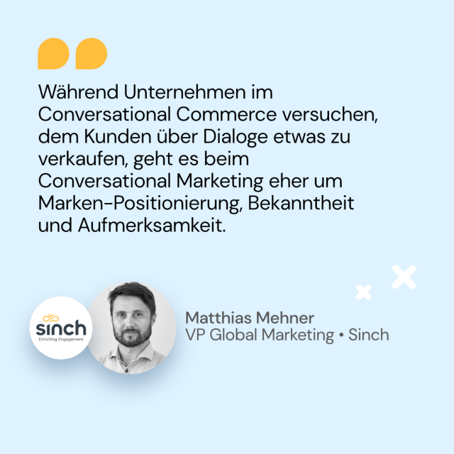 Conversational Marketing - Matthias Mehner, VP Global Marketing, Sinch