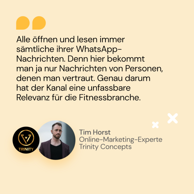 WA-Nachrichten, Kanal hat Relevanz - Tim Horst, Online-Marketing-Experte, Trinity Concepts