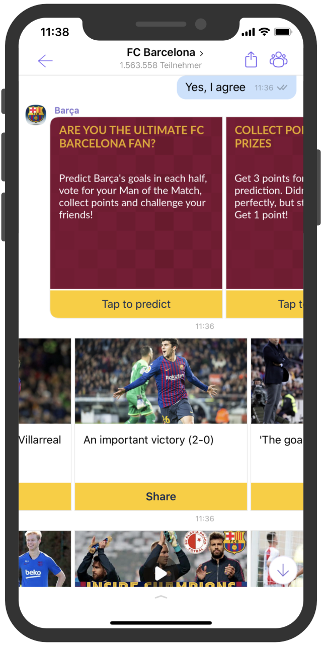 FC Barcelona Viber Marketing Chatbot EN 1
