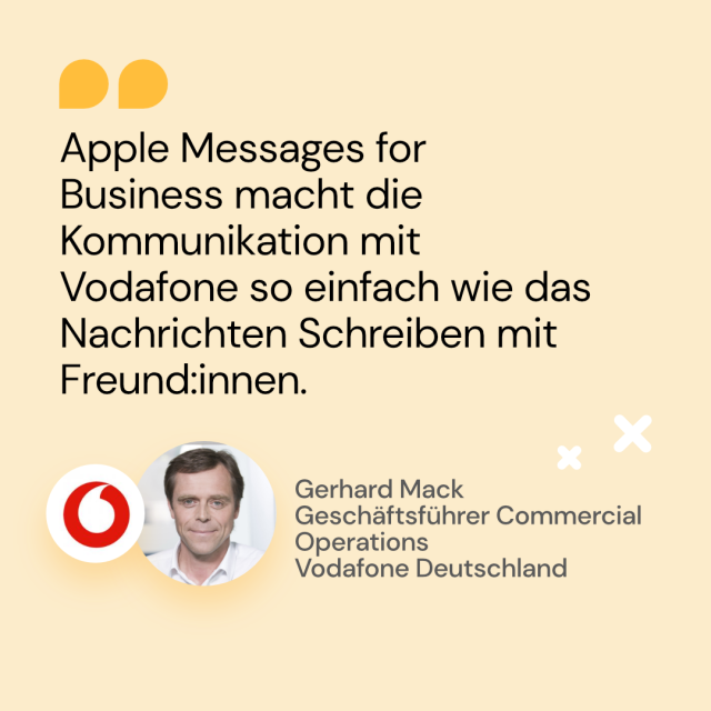 DE_Gerhard Mack_Vodafone Deutschland_Apple Messages Business macht Kommunikation leichter