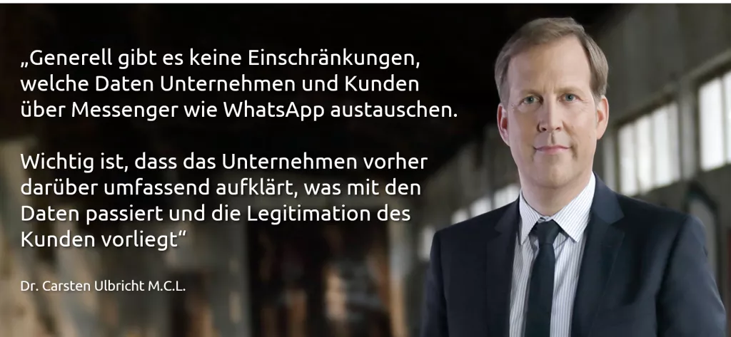 Zitat Carsten Ulbricht zu WhatsApp & DSGVO