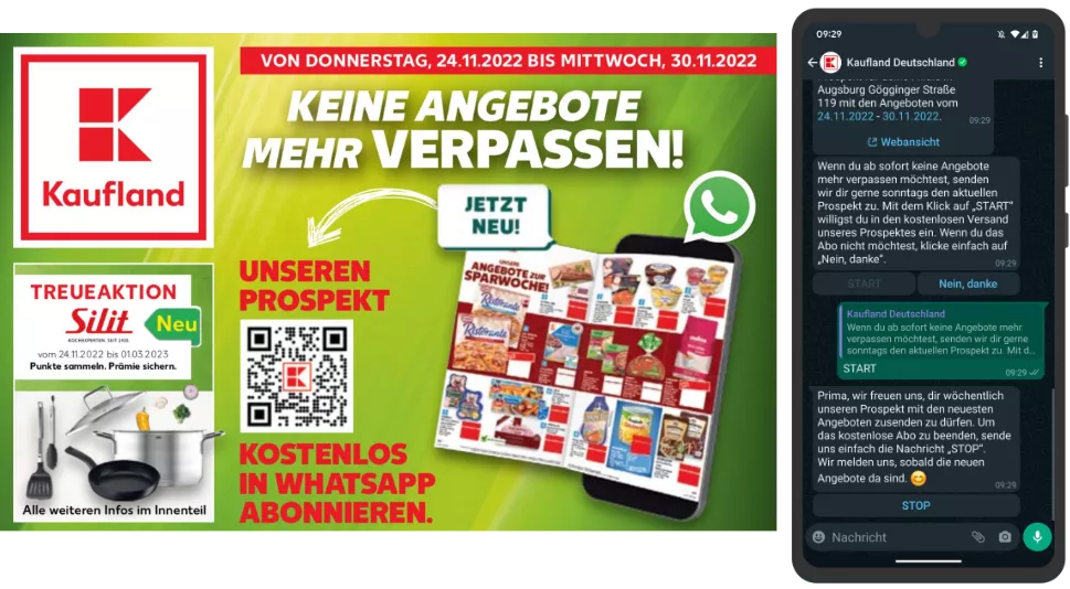 Kaufland Supermarkt WhatsApp Prospekt Newsletter