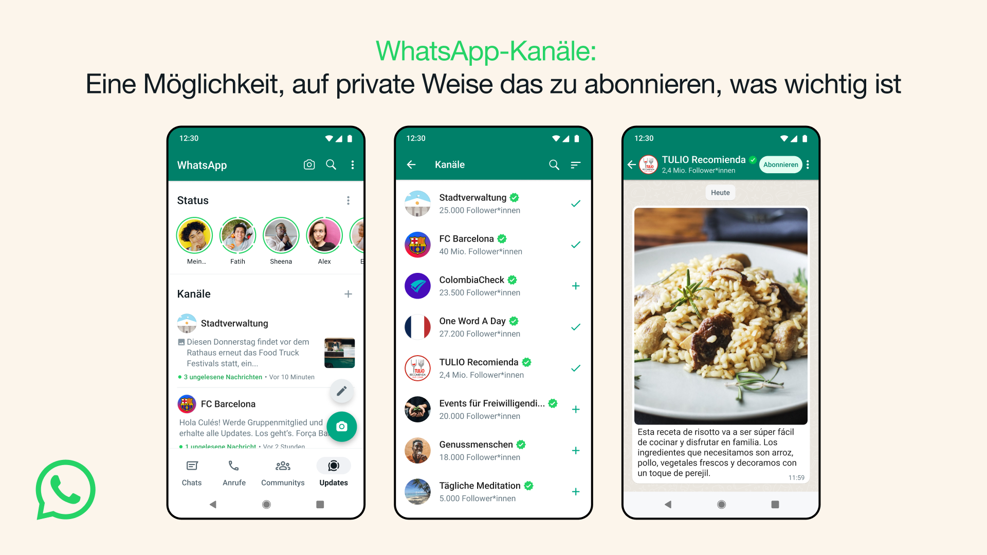 WhatsApp Channels für Unternehmen