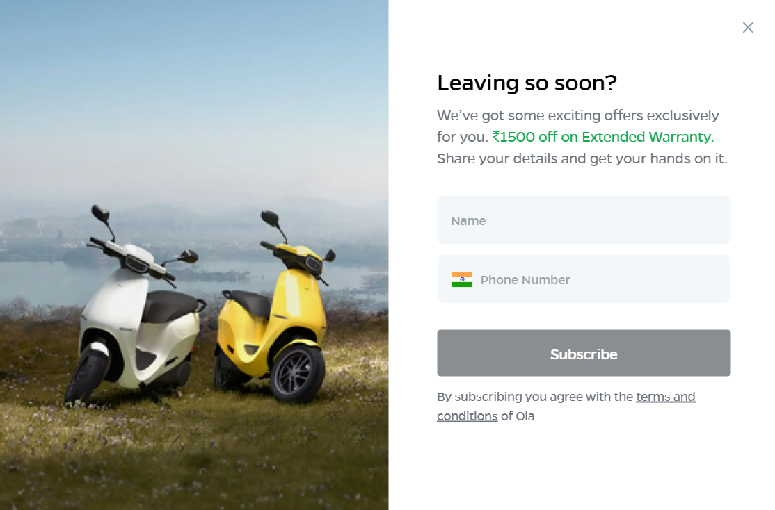 exclusive offers Ola Scooters