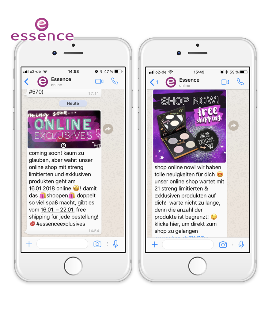Essence Beauty Messenger Marketing WhatsApp