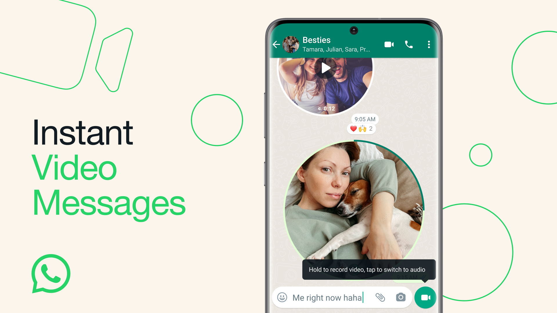 Instant Video Message WhatsApp