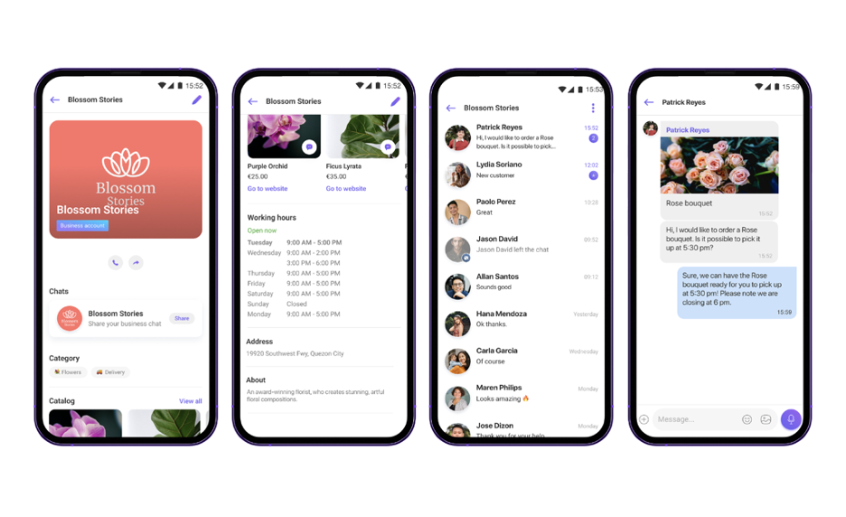 Viber business features 